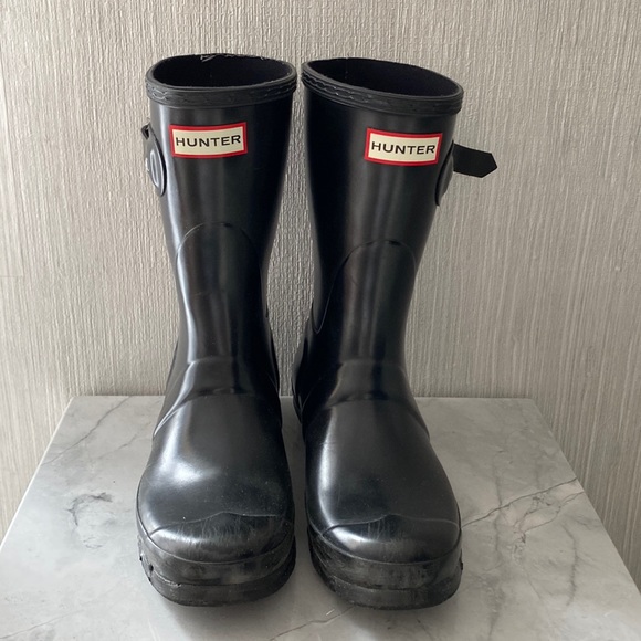 Hunter Women's Original Short Gloss Rain Boots - Picture 2 of 6